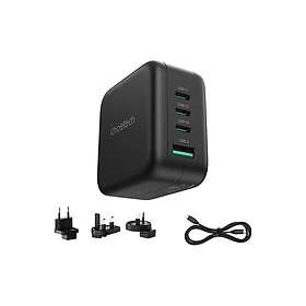 Choetech PD6055-black PD6055 Chargeur secteur GaN avec adaptateurs 70W