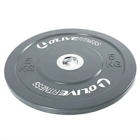 Olive Olympisk Gummi Bumper Plate 5kg