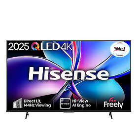 Hisense E7QTUK PRO 85" 4K QLED Smart AI TV with Freely