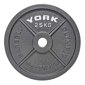 York Olympic Hammertone Cast Iron Weight Plate 25kg