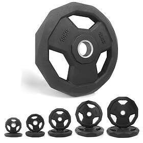 TNP Accessories Olympic Tri Grip Rubber Weight Plates 50mm 20kg