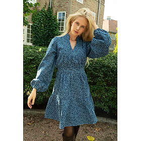 OSMINE Evina Denim Leo Leopard Kjole