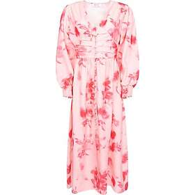 BYIC Adelic Abstrakt Blomsterprint Lang Kjole