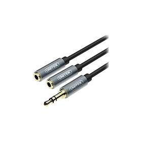 Unitek Y-C956ABK Lydadapter, mini-phone stereo 3.5 mm han til mini-phone stereo 