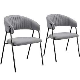 TecTake Bedano Fåtölj Tyg 2-Pack