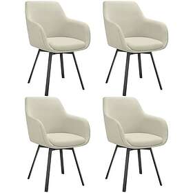 TecTake Alicon Swivel Armchair 4-pack