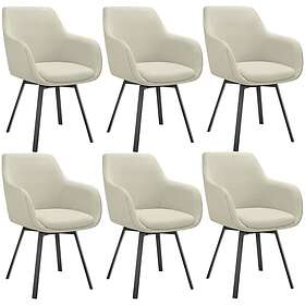 TecTake Alicon Swivel Armchair 6-Pack