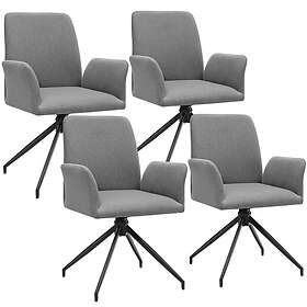TecTake Daya Armchair 4-Pack