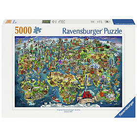 Ravensburger Illustrerad Världskarta 5000 Bitar