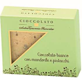 Antica Chokladkaka med Vit Choklad, Mandel & Pistage 40g