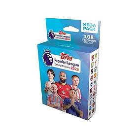 Topps Premier League 2026 Klistermärke Mega Pack Officiella Klistermärken