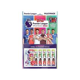 Topps Premier League 2026 Klistermärke Multipack Officiella Klistermärken