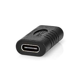 Nedis CCGB64900BK USB 3.2 Gen 2 USB-C Adaptateur USB-C Femelle vers USB-C Femell