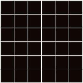 Konradssons Kakel Kulörkoncept Golv Svart Matt Mosaik 4.8x4.8cm