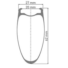 DT Swiss Hec 1400 Spline 20 12x148mm Shimano HG Tubeless Landsväg Bakhjul