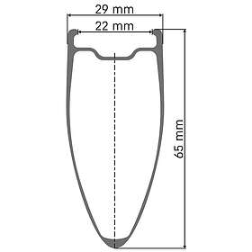 DT Swiss Arc 1100 700c 65mm Center Lock 12x142mm Shimano HG Tubeless Vej Bagpå H