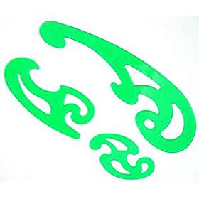 HaberCrafts Franska kurvlinjal, franska kurvor för teckning