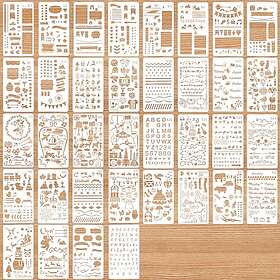 jwogngls 36 stycken dagbok mallar dagbok stencils set
