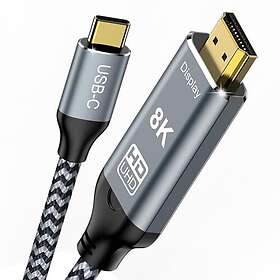 Angusplay USB C till HDMI 2.1-kabel 1m UST-Hdmi-1M