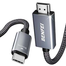 Benfei USB C till HDMI-kabel 4.5m 000206grey-15f-stickerless