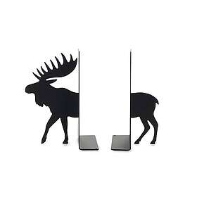 Adlibris Balvi Kirjatuki Hirvi Musta Metalli