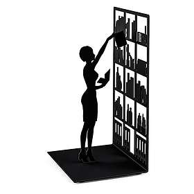 Balvi BIBLIOTEK Serre-livres en métal noir