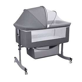 FLASIDU Lit Bébé 2 en 1 Lit Cododo Pliable avec roues Lit Parapluie avec Sac de 