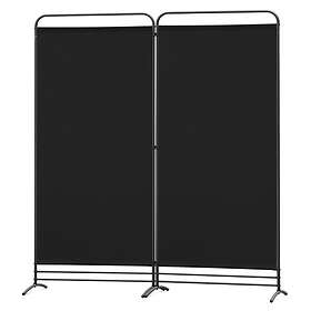 Angel Living 2 delar Black Room Divider 162x180cm (PA-3720)
