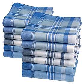 Merrysquare OverTone Vit Blå Bomull Näduk 40x40 cm