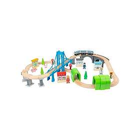 Small Foot Trätågsset med bro 11492 60 delar