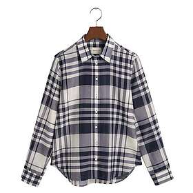 Gant Regular Fit Rutig Bomullsskjorta i Siden (Dam)