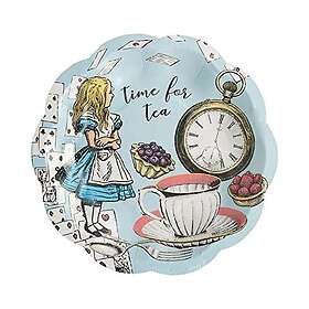 Talking Tables Lautaset Liisa Ihmemaassa 12-pakkaus