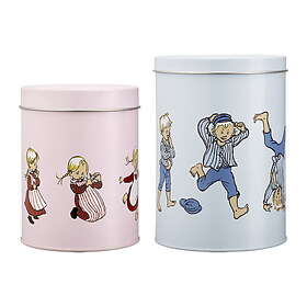 Muurla Emil 17x11cm 2-pak Tin Jar 3450-02-03