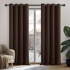 Deconovo CTF1003D-1 Gardiner set om 2 180x140cm Brun