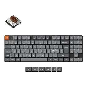 Keychron K13 Max QMK Trådløs RGB Hot Swap Low Profile Brown (Nordisk)