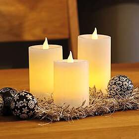 Hellum 572056 Vaxljus 8cm 3-pack