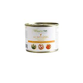 OrganicVet Sensitive Volaille avec Pois et Carottes 6 x 0,2kg