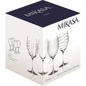 Creative Tops Cheers Red Wine Glass 4-pack