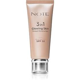Note Cosmetics Glowing Skin Tonet Fugtgivende creme SPF50 30ml