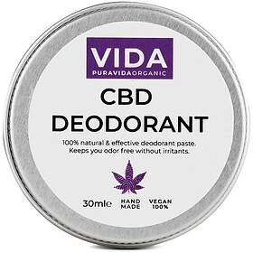 PuraVida Organic CBD Deodorant Cream Jar 30 ml