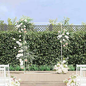 vidaXL Wedding Arch 150 x 49.5 x 200 cm White