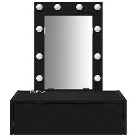 vidaXL Dressing Table Black 60 x 40 x 70 cm