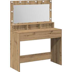vidaXL Sminkbord Artisan Ek 100 x 41 x 135 cm