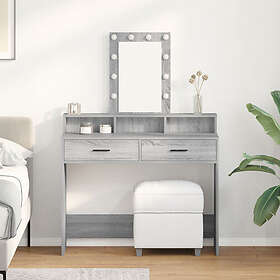 vidaXL Dressing Table Grey 100 x 41 x 140 cm