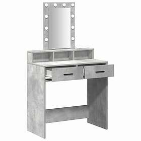 vidaXL Dressing Table Grey 79 x 41 x 140 cm