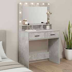 vidaXL Smyckebord Betonggrå 79 x 41 x 135 cm