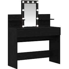 vidaXL Dressing Table Black Oak 100 x 40 x 130 cm