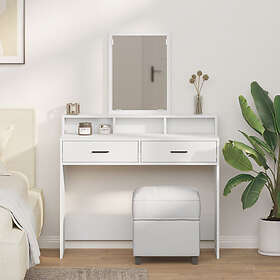 vidaXL Dressing Table White 100 x 41 x 140 cm