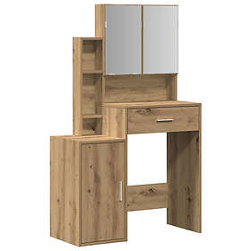 vidaXL Dressing Table with Drawer Artisan Oak 80 x 35 x 132 cm