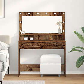 vidaXL Sminkebord Gammelt Tre 100 x 41 x 135 cm